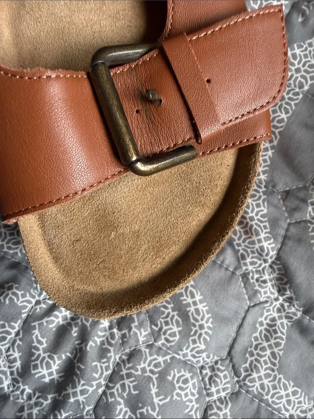 Intentionally Blank Free People Cooper 2 Chestnut Leather Platform Sandals Sz 40